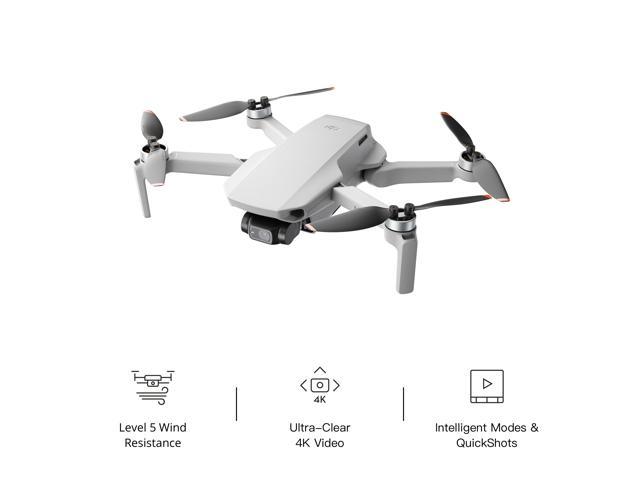 DJI Mini 2 Ultralight and Foldable Drone Quadcopter, 3-Axis Gimbal with 4K Camera, 12MP Photo, 31 Mins Flight Time, OcuSync 2.0 10km HD Video Transmission, QuickShots Gray
